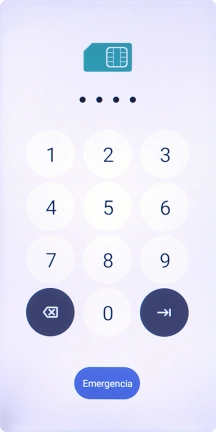 Key in a new four-digit PIN and press arrow right.