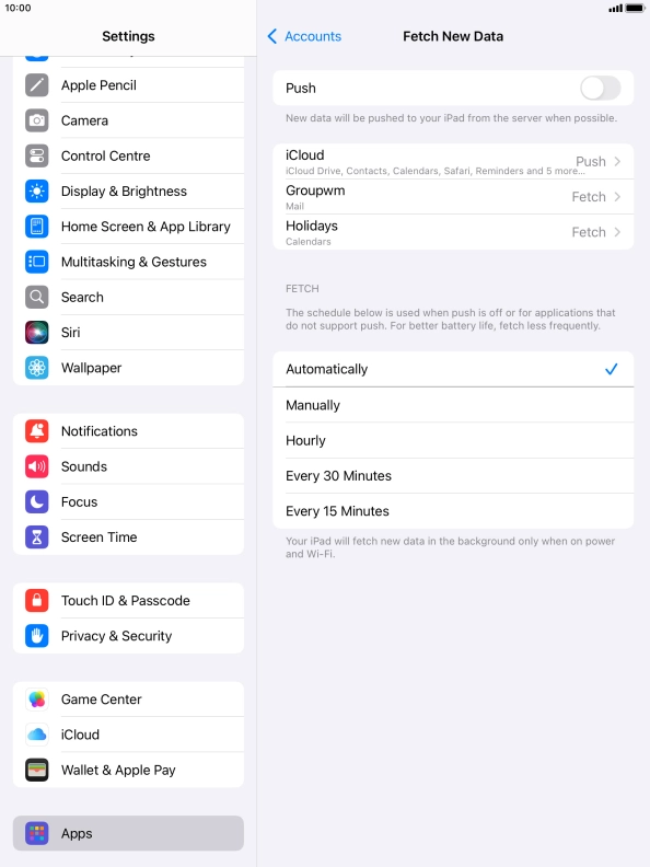 If you turn off the function, press the required setting. If you turn off the function, press the required setting.