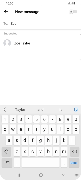 Press the required contact. Press the required contact.