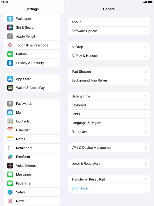 Press Touch ID & Passcode.