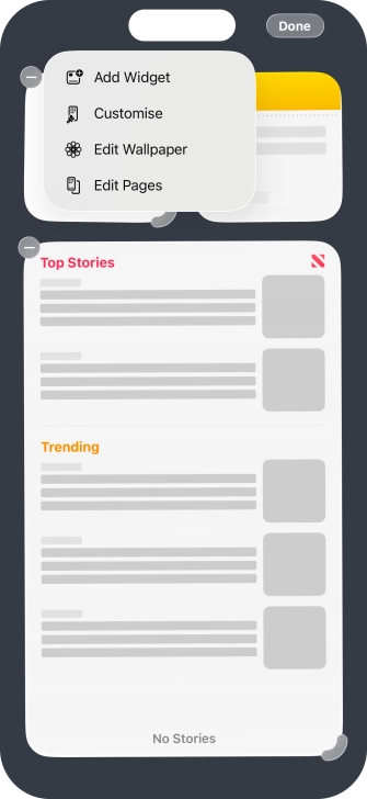 Press Add Widget. Press Add Widget.