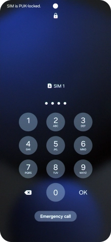 Key in a new four-digit PIN and press OK.