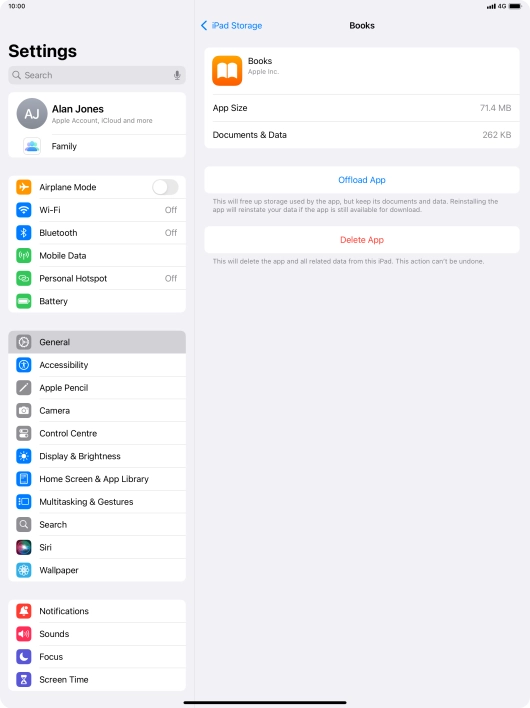 Press Offload App.