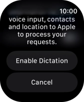 Press Enable Dictation.