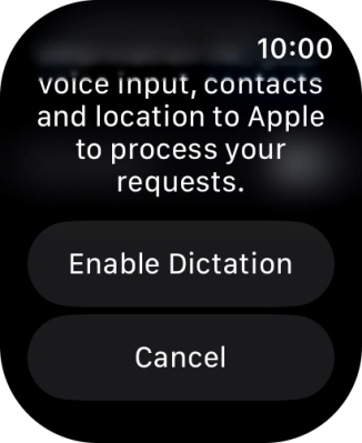 Press Enable Dictation.