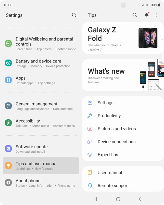 Press About phone.