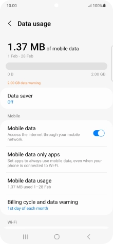 Press Data saver.