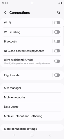 Press Wi-Fi. Press Wi-Fi.