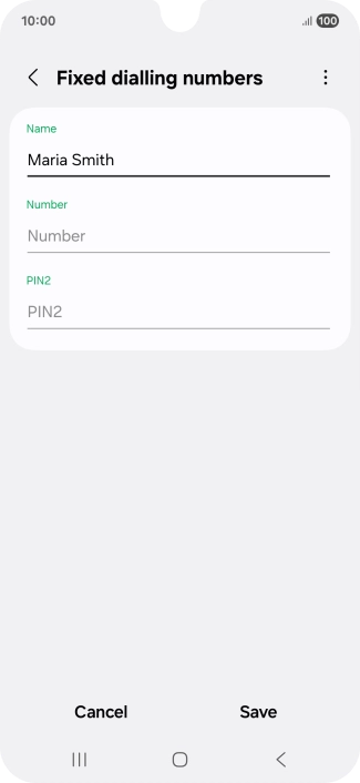 Press Number and key in the required phone number.