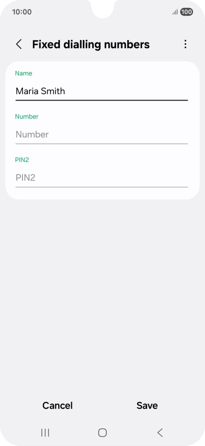 Press Number and key in the required phone number.