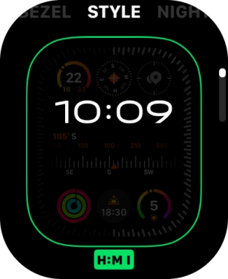 Press the Digital Crown twice to return to the home screen.