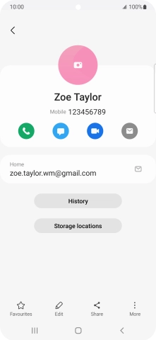 Press the call icon. Press the call icon.