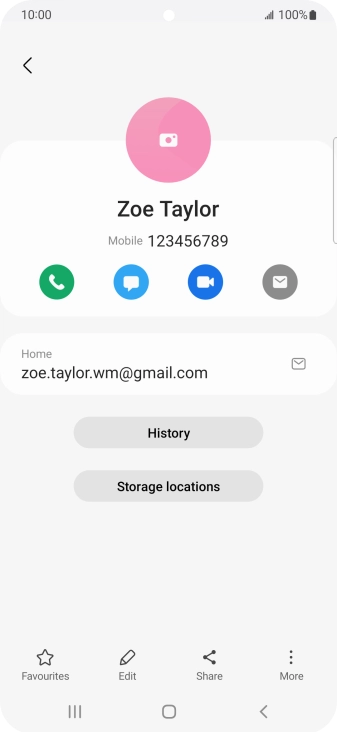 Press the call icon. Press the call icon.