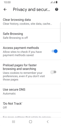 Press Clear browsing data. Press Clear browsing data.
