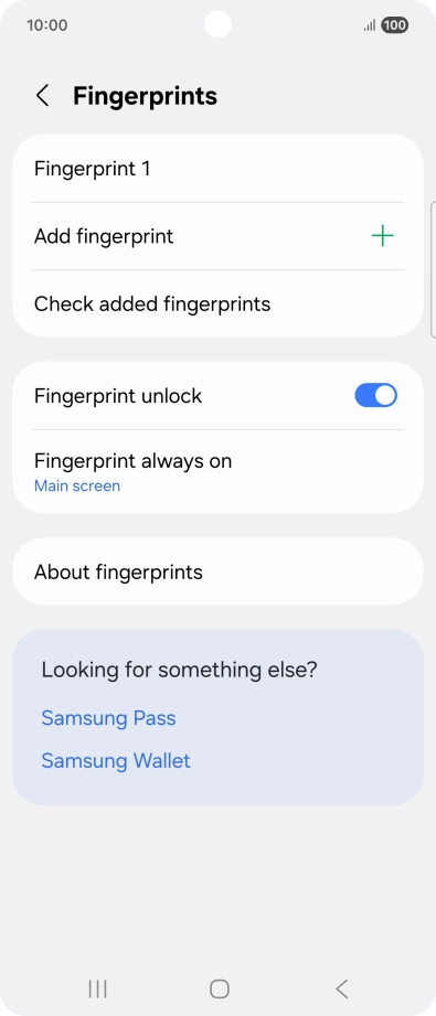Press the required settings to turn them on or off. Press the required settings to turn them on or off.