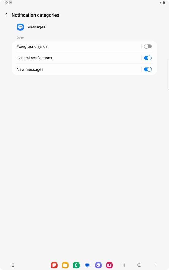 Press New messages.