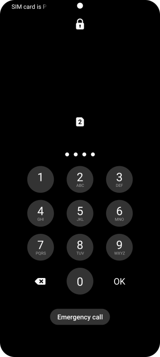Key in the new PIN again and press OK.