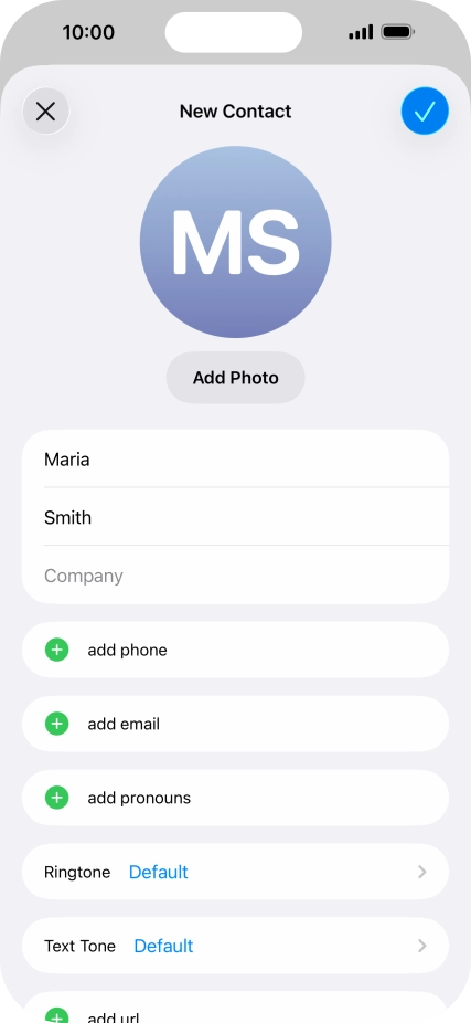 Press add phone.