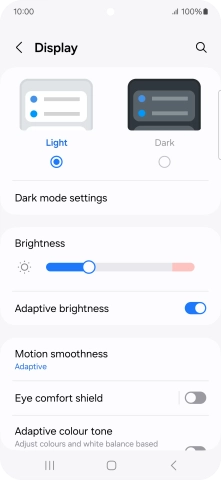 Press the indicator next to Press the indicator next to