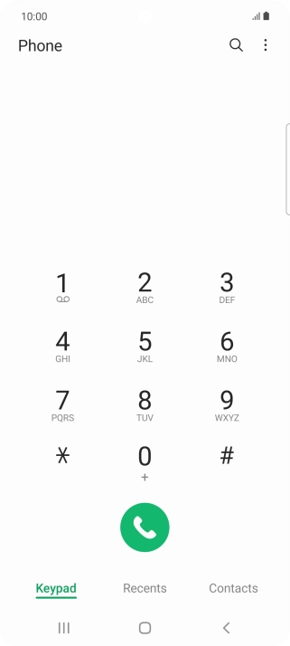 Press Keypad.