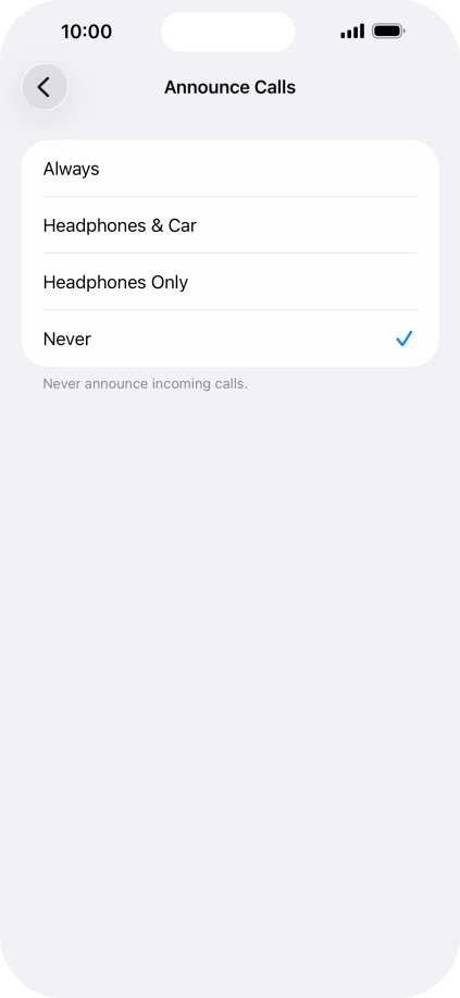 Press Always to turn on the function when silent mode is turned off.