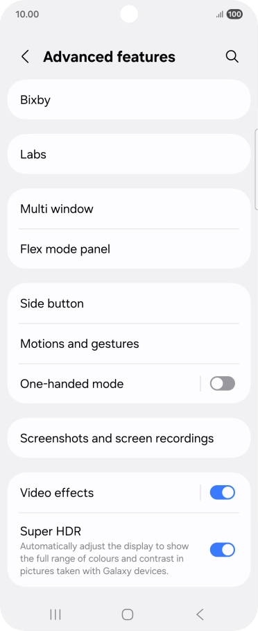 Press Bixby.