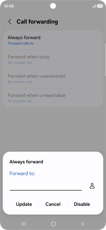 Press Disable.