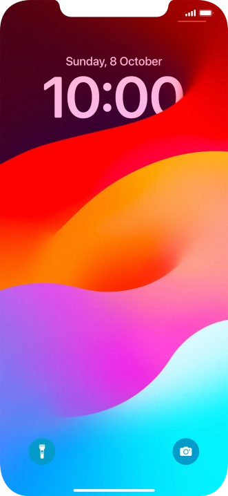 Slide your finger upwards starting from the bottom of the screen. Slide your finger upwards starting from the bottom of the screen.