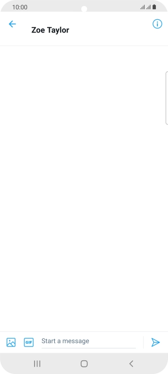 Press the text input field. Press the text input field.