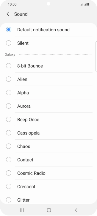 Press the required message tones to hear them.