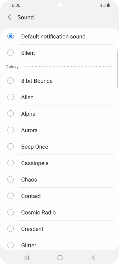 Press the required message tones to hear them.