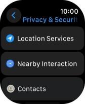 Press Location Services. Press Location Services.