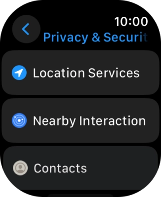 Press Location Services. Press Location Services.
