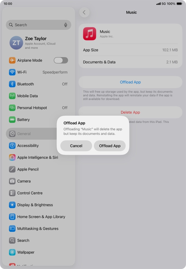 Press Offload App. Press Offload App.