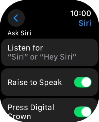 Press Listen for.