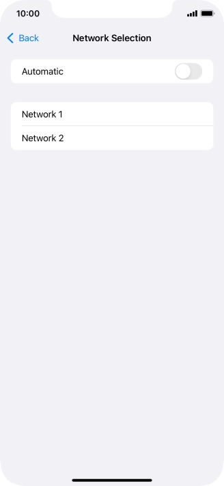 If you turn off the function, press the required network. If you turn off the function, press the required network.