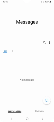 Press the menu icon.