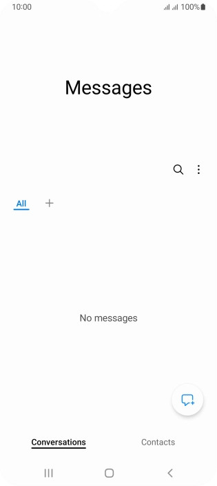 Press the menu icon.
