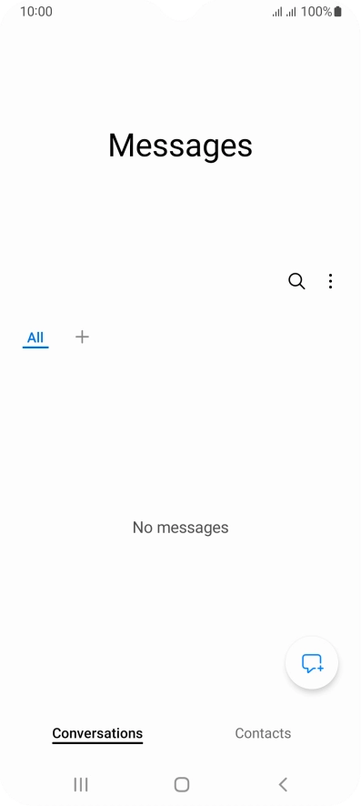Press the menu icon.