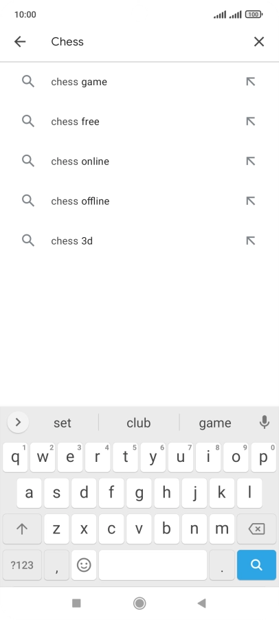 Key in the name or subject of the required app and press the search icon. Key in the name or subject of the required app and press the search icon.
