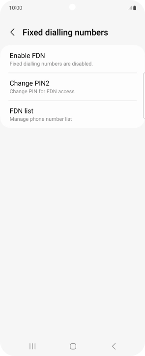 Press FDN list.
