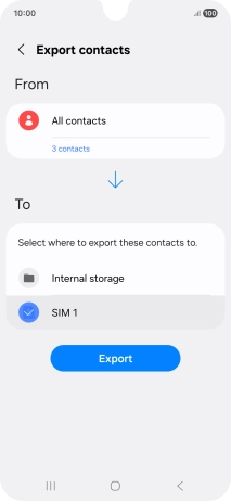 Press Export.