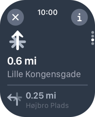 Press the end icon.