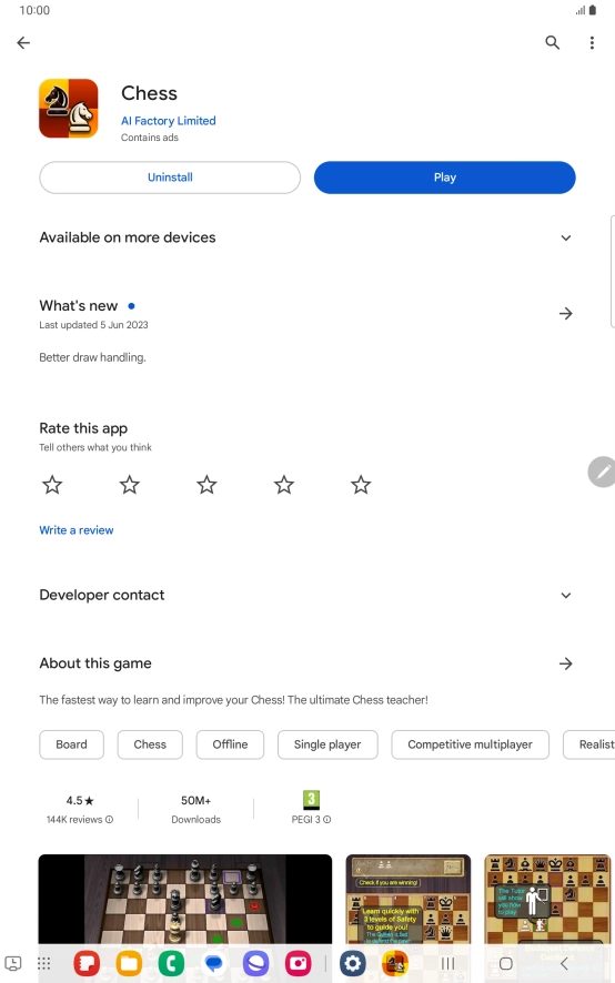Press Uninstall.