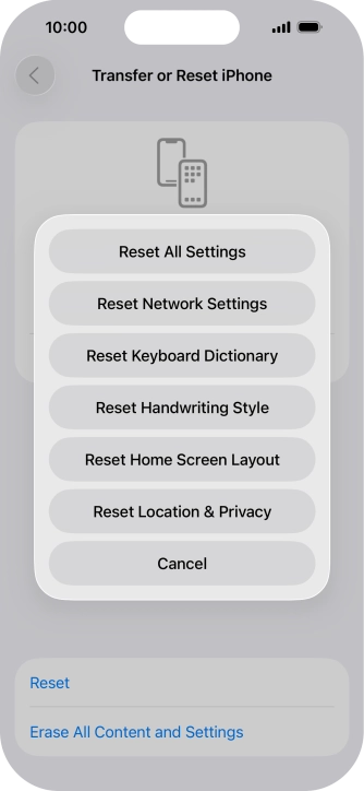 Press Reset Network Settings. Press Reset Network Settings.