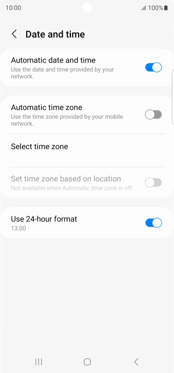Press the indicator next to Press the indicator next to