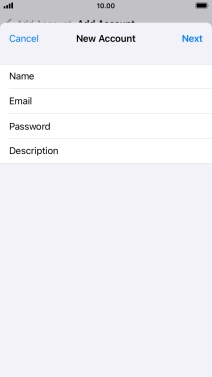 Press Description and key in the required name.