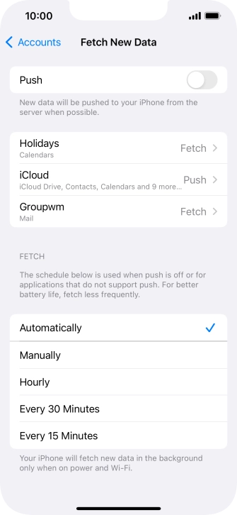 If you turn off the function, press the required setting. If you turn off the function, press the required setting.