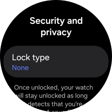 Press Lock type.