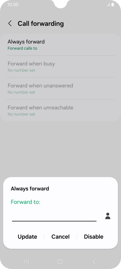 Press Disable.